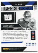Saquon Barkley 2018 Panini Unparalleled Rookie Card Back