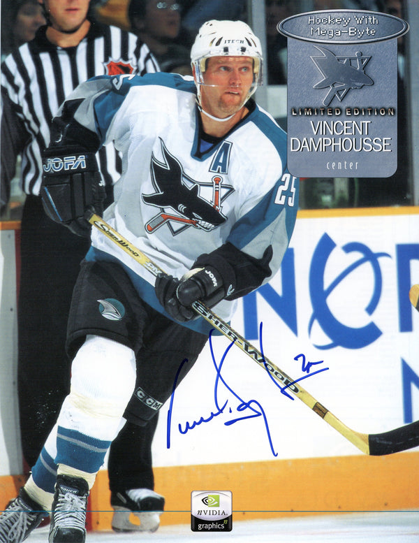 Vincent Damphousse Autographed Program Page