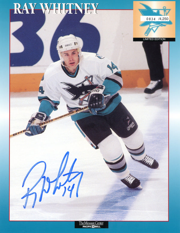 Ray Whitney Autographed Program Page