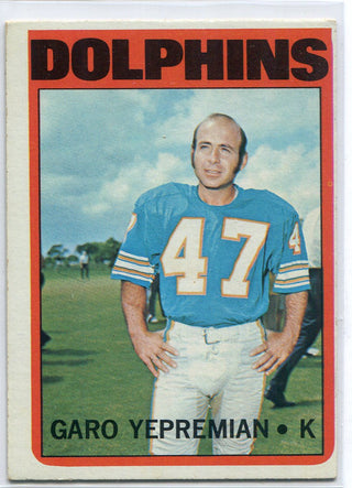 Garo Yepremian 1972 Topps Card #115