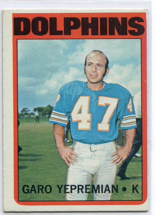 Garo Yepremian 1972 Topps Card #115