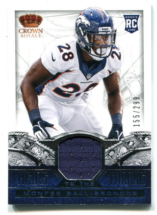 Montee Ball 2013 Panini Crown Royale #29 Jersey Card /299