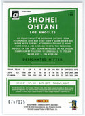 Shohei Ohtani 2020 Panini Donruss Optic Prizm Card #118