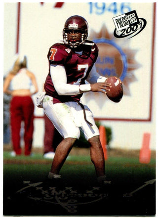 Michael Vick Press Pass 2001 Virginia Tech #1