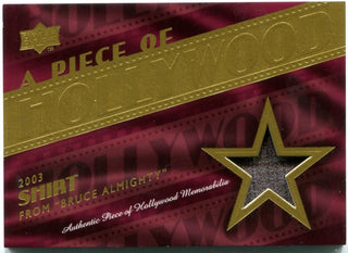 Upper Deck A Piece of Hollywood Shirt Card From "Bruce Almighty"