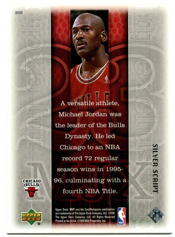 Michael Jordan Upper Deck MVP MJ Exclusive Record Setting Season 1999