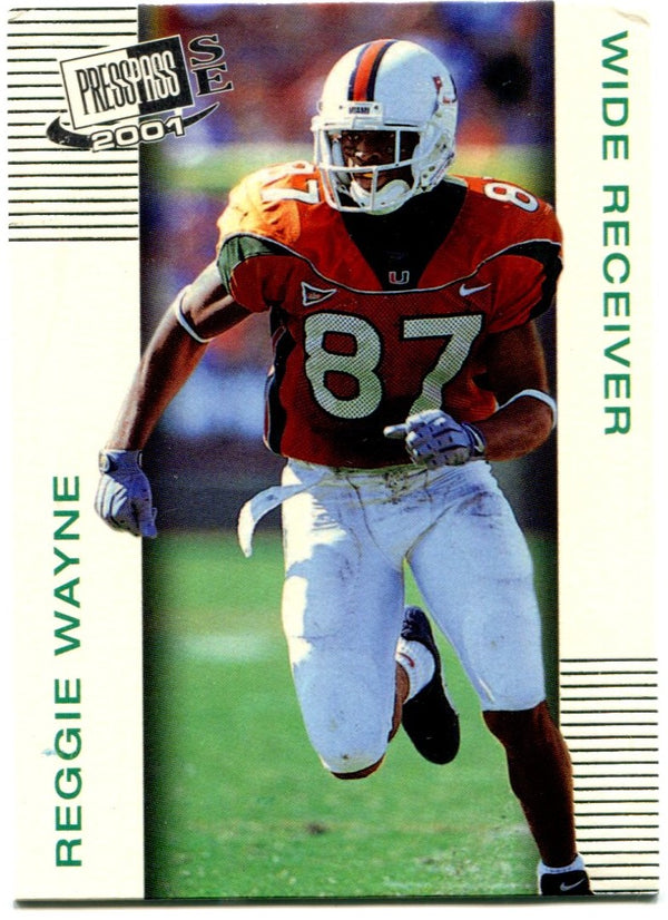 Reggie Wayne Press Pass 2001 Miami Hurricanes #26