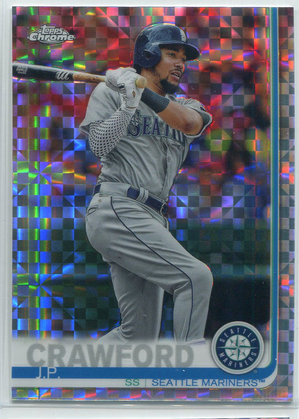 JP Crawford 2019 Topps Chrome X-Fractors Refractor Card