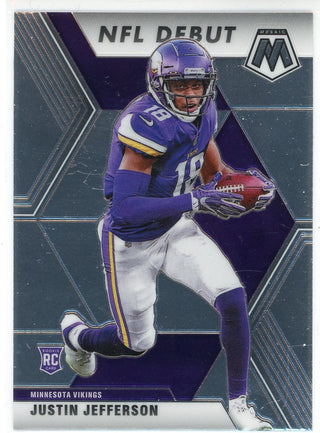 Justin Jefferson 2020 Panini Mosaic NFL Debut Rookie Card #270