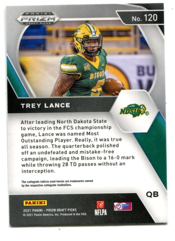 Trey Lance 2021 Panini Prizm Draft Picks #120 RC