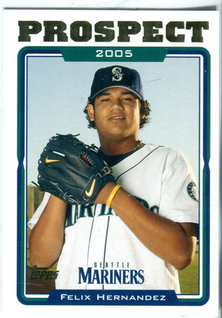 Felix Hernandez 2005 Topps Prospect Card