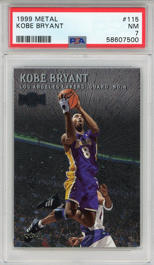 Kobe Bryant 1999 Metal Card #115 (PSA NM 7)