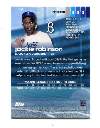 Jackie Robinson 2020 Topps Stadium Club Chrome #400 Refractor