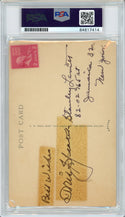 Tris Speaker Autographed Artvue HOF Plaque Type 1 Card (PSA)