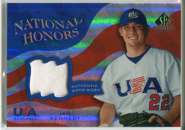 Ian Kennedy 2004 Upper Deck Sp Prospect National Honors Jersey Card