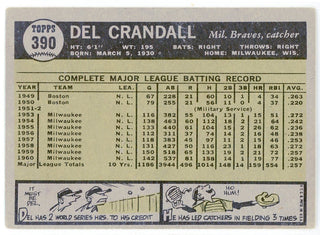 Del Crandall 1961 Topps Card #390