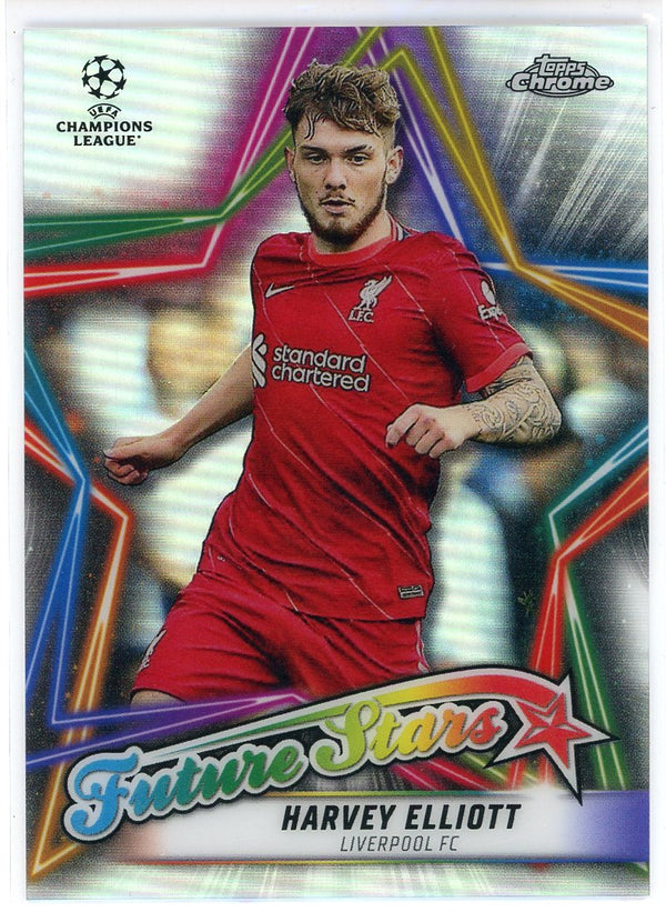 Harvey Elliott 2022 Topps Chrome Champions League Future Stars Card #FS-9