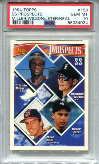 Derek Jeter 1994 Topps Prospects #158 PSA GEM MT 10 Card