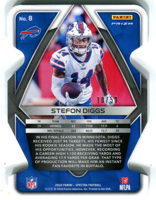 Stefon Diggs 2020 Panini Spectra #8 Die-Cut Card /50