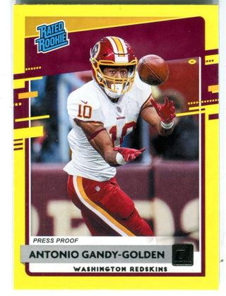 Antonio Gandy-Golden 2020 Donruss Rated Rookie Yellow Press Proof #354