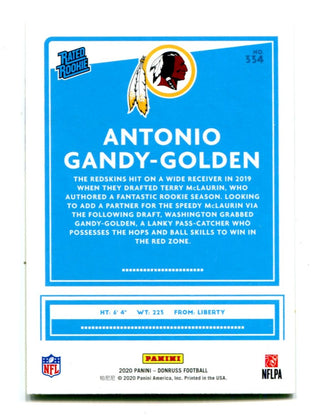 Antonio Gandy-Golden 2020 Donruss Rated Rookie Yellow Press Proof #354