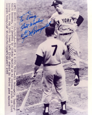 Gil McDougald Autographed 8x10 Photo