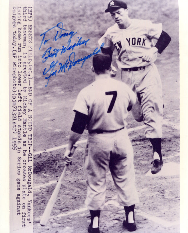 Gil McDougald Autographed 8x10 Photo
