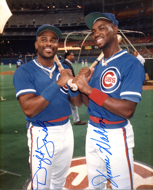 Jerome Walton & Dwight Smith Autographed 8x10 Photo