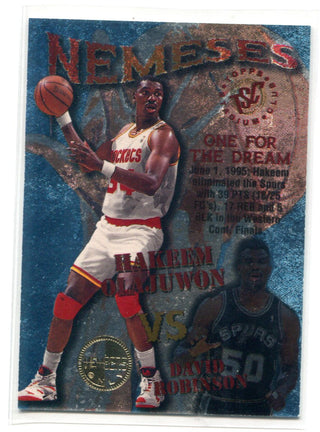 Hakeem Olajuwon/David Robinson Topps Stadium Club Nemesis Members Only #N1 Card
