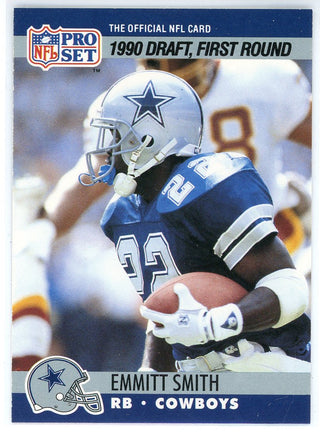Emmitt Smith 1990 Pro Set Rookie Card #685
