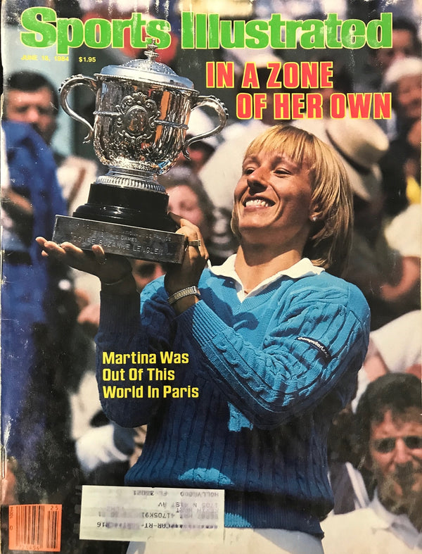 Martina Navratilova Unsigned Sports Illustrated Magazine June 18 1984