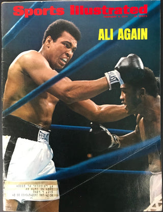 Muhammad Ali Unsigned Sports Illustrated February 4 1974