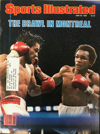 Sugar Ray Leonard & Roberto Duran Unsigned Sports Illustrated June 30 1980