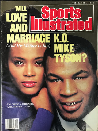 Mike Tyson Unsigned Sports Illustrated June 13 1988