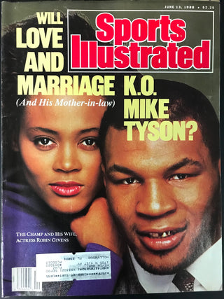 Mike Tyson Unsigned Sports Illustrated June 13 1988