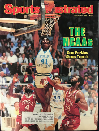 Sam Perkins Unsigned Sports Illustrated Magazine March 26 1984