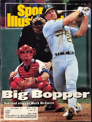 Mark McGwire unsigned Sports Illustrated Magazine June 1 1992