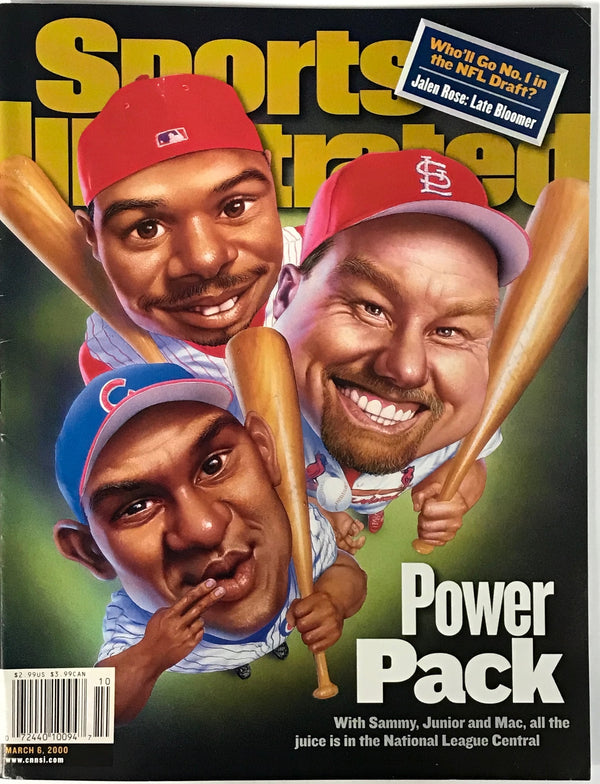 Ken Griffey Jr Mark McGwire & Sammy Sosa Unsigned Sports Illustrated March 6 2000