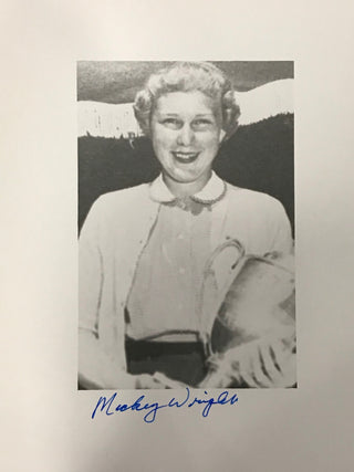 Mickey Wright Signed Black & White Golf 8x10 Photo