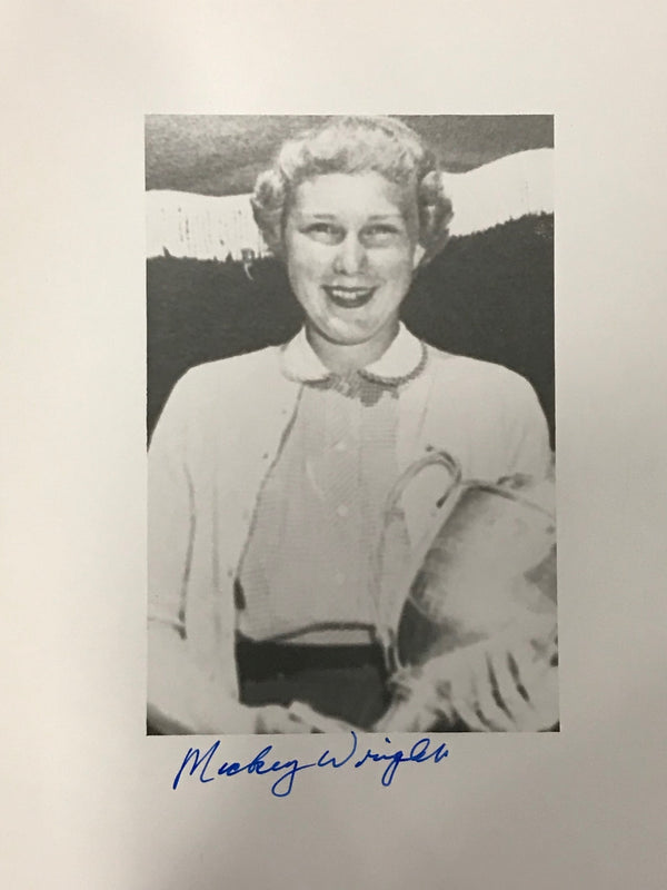Mickey Wright Signed Black & White Golf 8x10 Photo