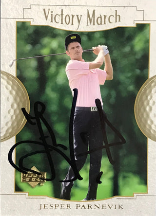 Jasper Parnevik Signed 2001 Upper Deck Card