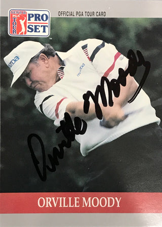 Orville Moody Signed 1990 Pro Set Card