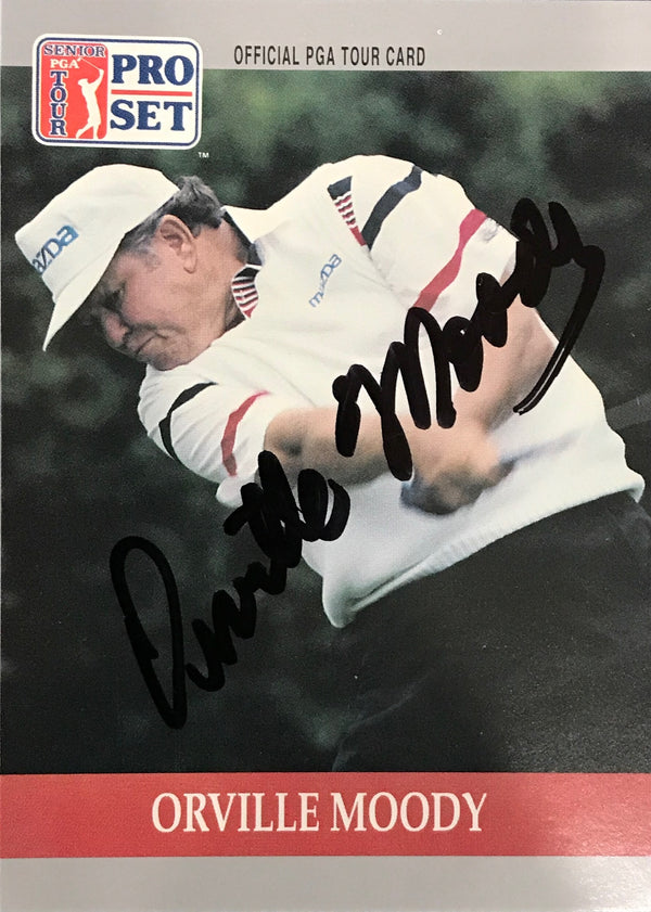 Orville Moody Signed 1990 Pro Set Card