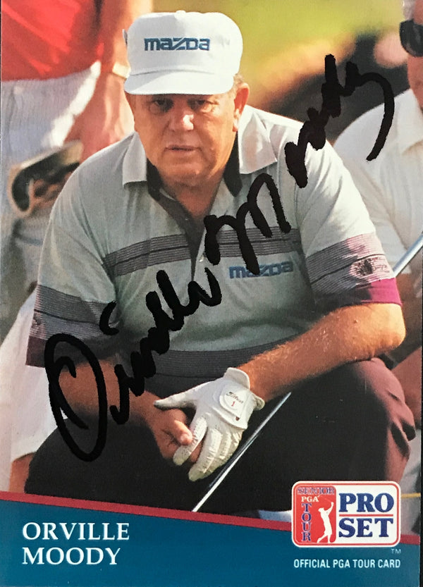 Orville Moody Signed 1990 Pro Set Card