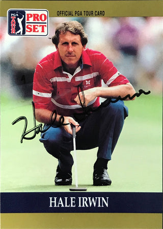 Hale Irwin Signed 1990 Pro Set Card