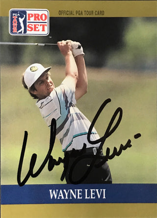 Wayne Levi Signed 1990 Pro Set Card