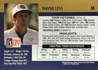 Wayne Levi Signed 1990 Pro Set Card