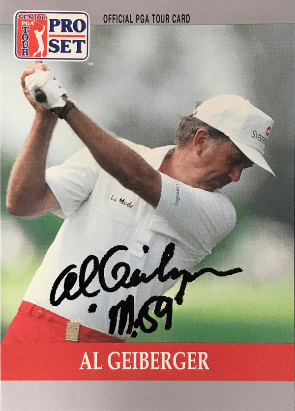 Al Geiberger Signed 1990 Pro Set Card