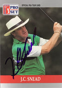 J.C. Snead Signed 1990 Pro Set Card