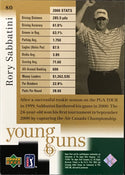 Rory Sabbatini Signed 2001 Upper Deck Card
